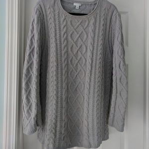 J.Jill Gray Chenille woman's sweater